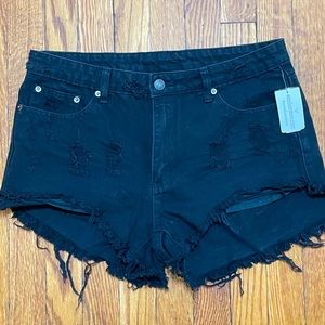 NWT Windsor Store Black Distressed Denim Jeans
